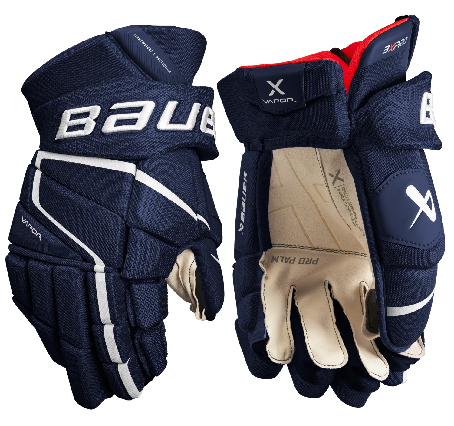 Bauer Vapor 3X Pro Senior Hockey Gloves Bauer Vapor 3X Pro Senior Hockey Gloves -Best Hockey Shop 3XPRO SR FRONT NAV2