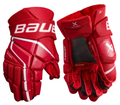 Bauer Vapor 3X Senior Hockey Gloves -Best Hockey Shop 3X SR FRONT RED2