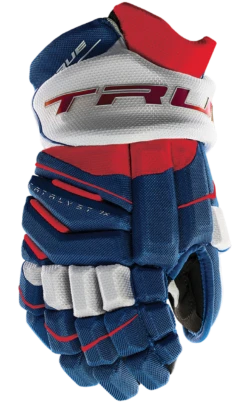 True Hockey True Catalyst 7X Junior Hockey Gloves -Best Hockey Shop CT7xGlove Red White Blue