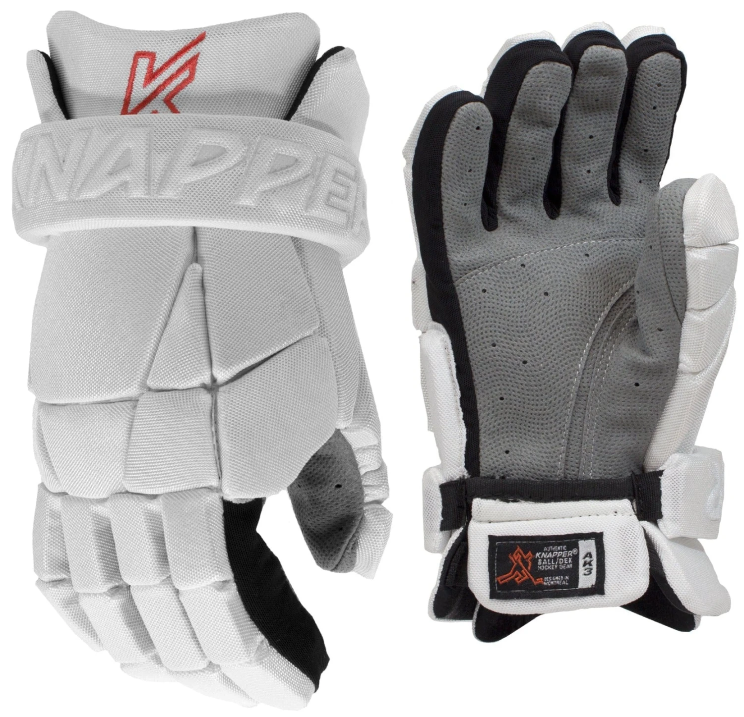 Knapper AK3 Ball Hockey Gloves Knapper AK3 Ball Hockey Gloves -Best Hockey Shop Knapper2019 Gants AK3 Blanc