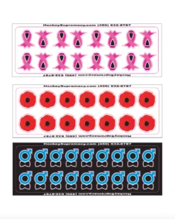 HockeySupremacy.com Hockey Helmet Stickers